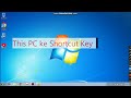 This PC open Shortcut Key Window+E