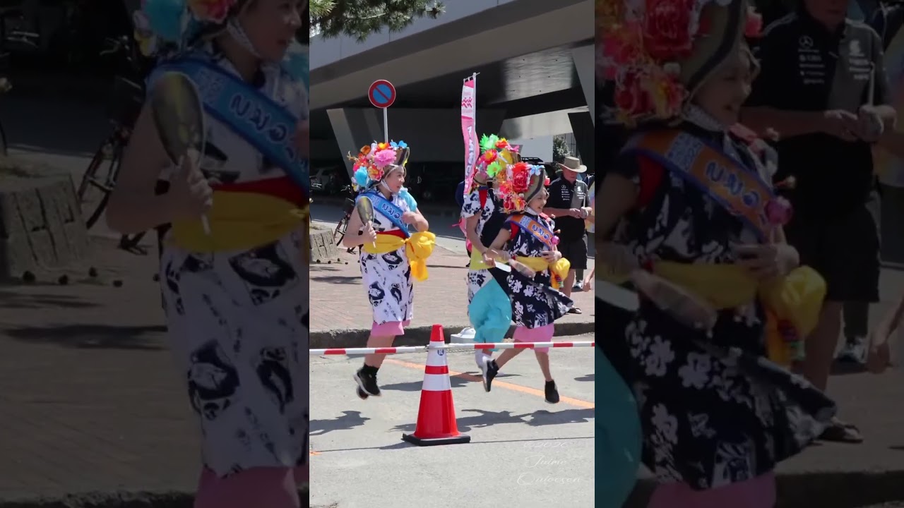 Japanese Cheering Sakura Marathoners In Port of Aomori. (2026)