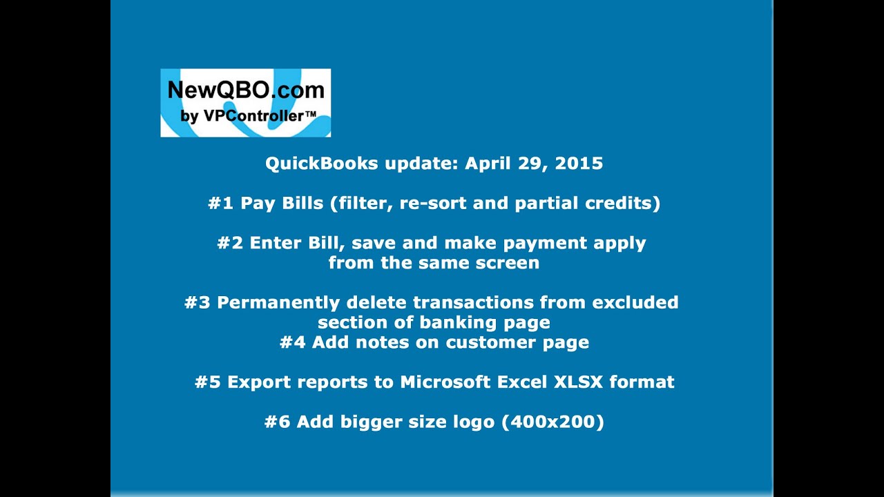 QuickBooks Update April 29 2015 YouTube Quickbooks update april 29 2015 youtube