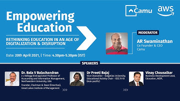 AWS Webinar   Rethinking Education in an Age of Digitalization & Disruption with Camu
