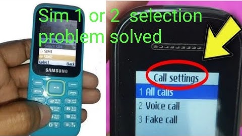 Switching Sim When Call or SMS Samsung Guru Music. Call Setting in Samsung Keypad Phone Change.