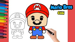 Simple Mario Chibi Drawing Fun And Colorful Tutorial