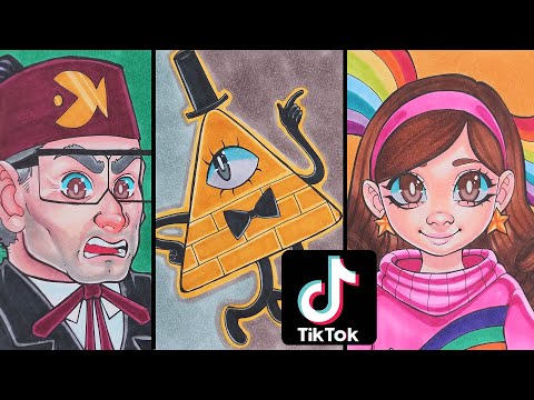 Drawing Gravity Falls Characters - Compilations by Lela