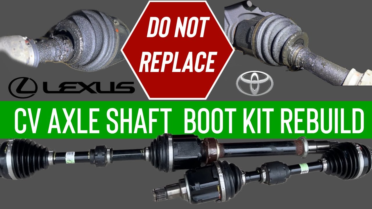 How to Replace CV Axle Joint Boots Lexus & Toyota #axle - YouTube