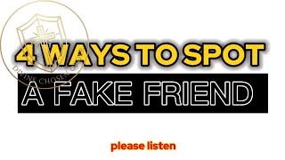 HOW TO SPOT A FAKE FRIEND: dark psychological truth you must know