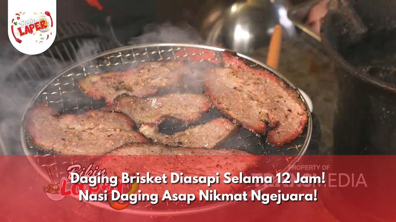 Daging Brisket Diasapi Selama 12 Jam! Nasi Daging Asap Nikmat Ngejuara ...