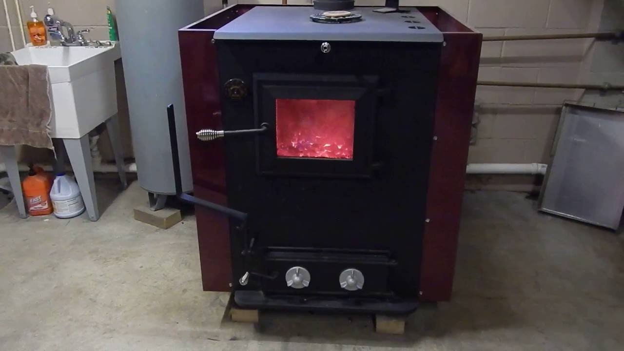 MessickStove.com - (856) 452-3700 - DS Stove EnergyMax 160 - Burning Coal  (Red Glow) - YouTube