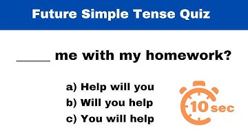 Future Simple Tense Quiz - Can You Score 20/20?