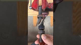 Quick Bolt Threading Hack and Easy Wire Stripping Tool Tutorial #tools #diy #repair #shortsfeed