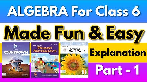 Class 6 Mathematics| Arithmetic to Algebra (variable, constant, coefficient, algebraic expressions)