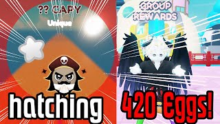 [Race Clicker] Hatching 420+ Superpower eggs!