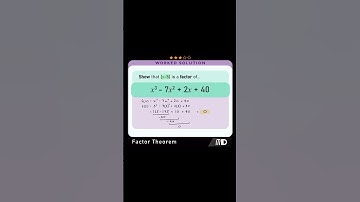 Using the FACTOR THEOREM #maths #math #mathematics #mathsshorts #mathtricks #mathshorts #polynomials