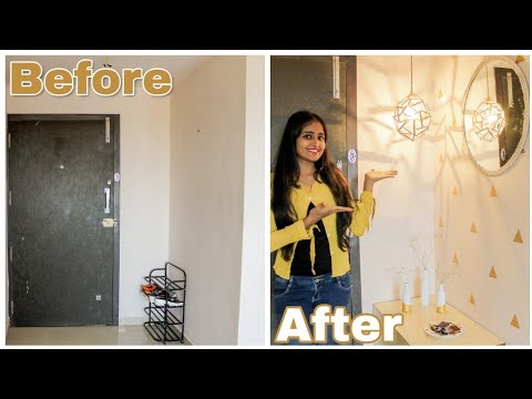 indian-entryway-makeover-on-a-budget-/-diy-entryway-makeover-|-dhara-patel