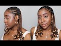 LOW MAINTENANCE NATURAL HAIRSTYLE | TRIBAL BRAIDS WITHOUT EXTENSIONS