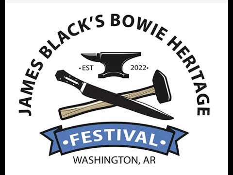 The Inagural James Black Bowie Festival Knife magazine rare Bowie display and local displays