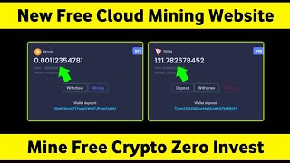 New Free Crypto Mining Website 2023 || Mine Free BTC, TRX, LTC, ETH || New Free Bitcoin Mining Site