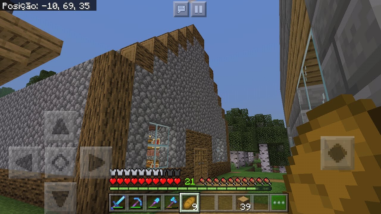 Terminei de construir o telhado no minecraft #46 - YouTube