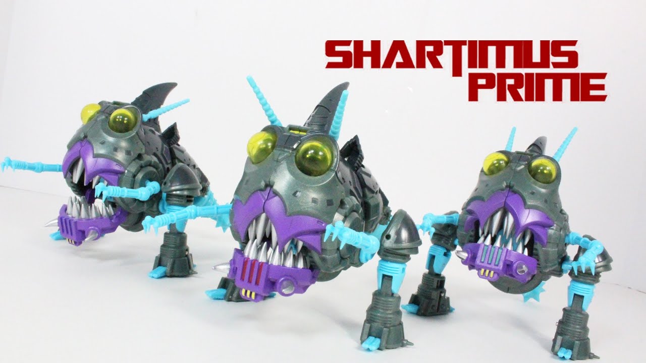 Transformers Sharkticons Igear Shark Attack Squad Figure Review - YouTube