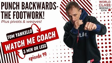 How to Punch Going Backwards with Power