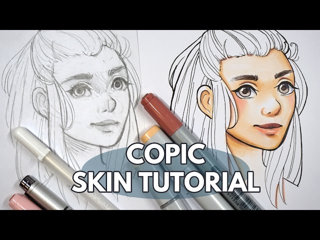 How to Colour Skin & Faces With Copic Markers - Tutorial 