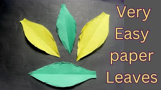 very easy paper leaves making craft | paper leaves making step by step | leaves paper crafts.
