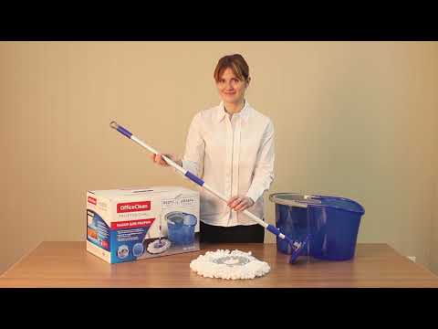 Набор для уборки OfficeClean "Professional" ведро 5л с отжимом,самоотж. швабра с круг.насадкой (2шт)
