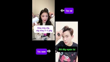 Hướng dẫn tạo kiểu tóc bằng lược chải phồng và máy sấy tóc. #muasambamien #hairstyle#luoctomako