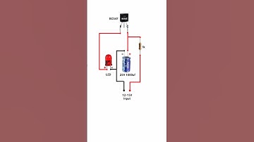 Simple and powerful LED flasher  circuit diagram BC547 #shorts #pbexperiment