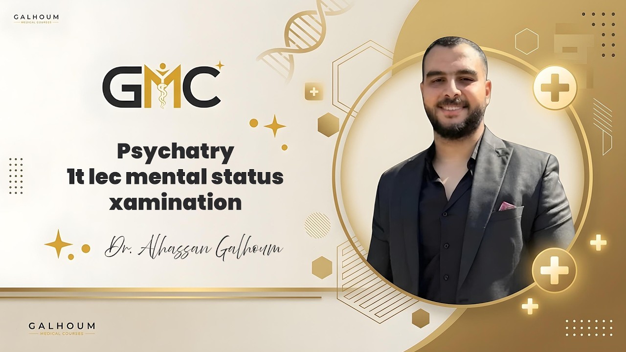 Psychatry 1t lec mental status examination