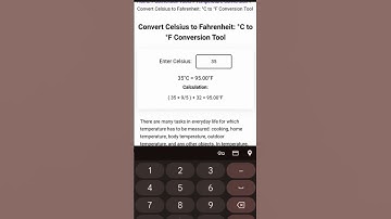 C To F Conversion Tool