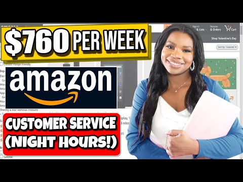 Amazon Customer Service Representative - Work From Home - Night Hours - 760 Per Week - Apply Now!