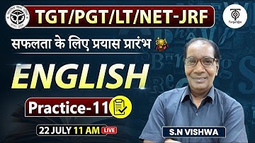 TGT/PGT - 2023 | ENGLISH | Practice #11 | सफलता के लिए प्रयास प्रारंभ | Target with alok