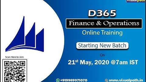 MS Dynamics 365 Finance & Operations Online Training Demo | Visualpath