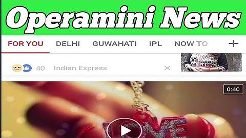 How to create an Account on Opera mini browser for News feed like UC news.
