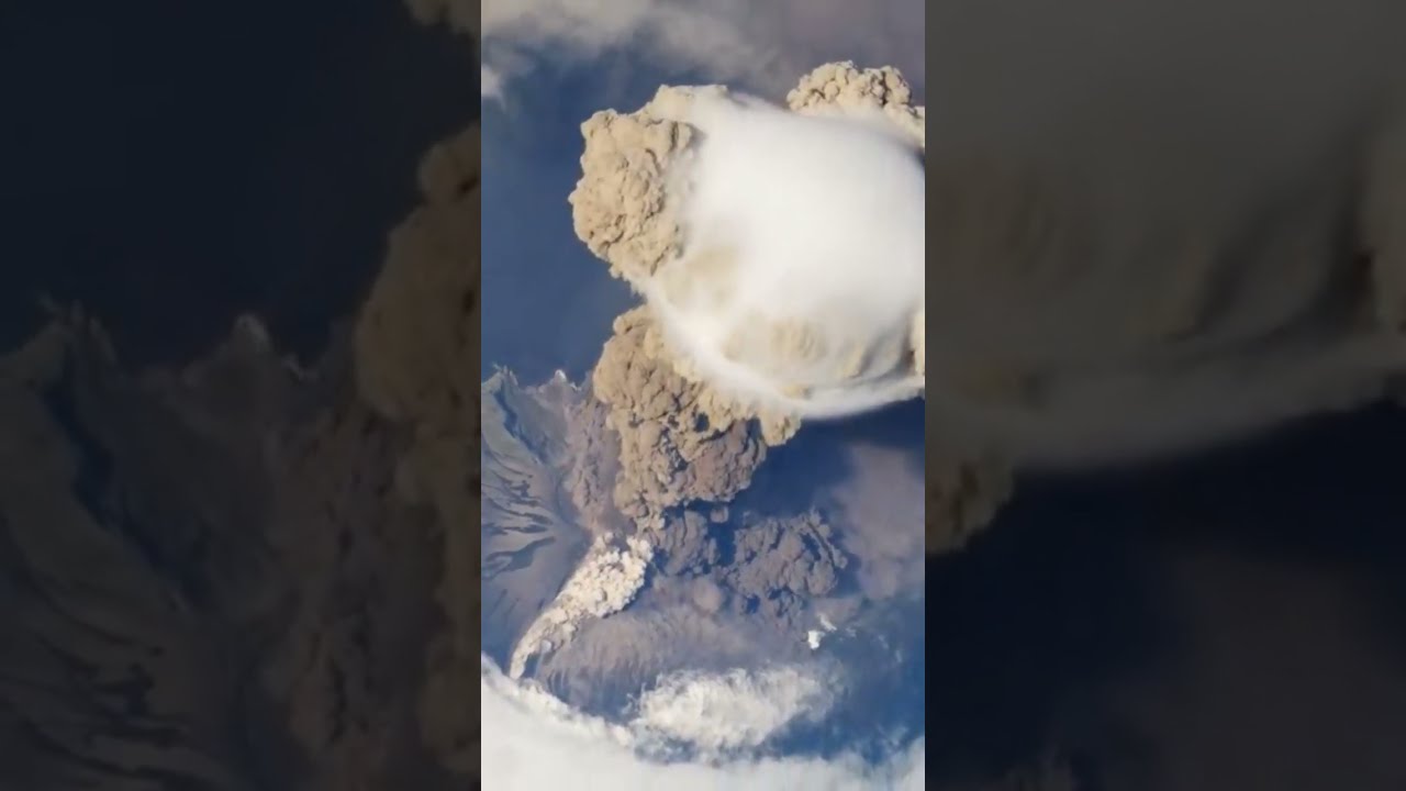 NASA Sarychev Volcano Eruption From The International Space Station Spaceexploration