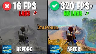 🔧How To Boost FPS, FIX FPS Drops In PalWorld 2024📈✅| Intel HD Graphics!