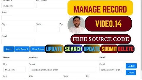 VID.14 | Google Web App  |  Bootstrap CRUD