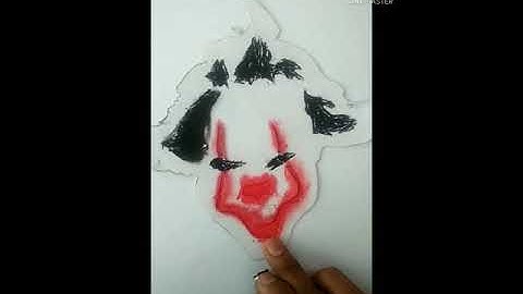 How to draw pennywise the dancing clown easy 😱#shorts #youtubeshorts#viralvideo #joker#easydrawing