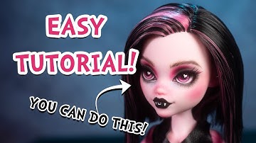 How to Start Doll Customizing | Monster High Draculaura Doll | Easy DIY Repaint/faceup Tutorial