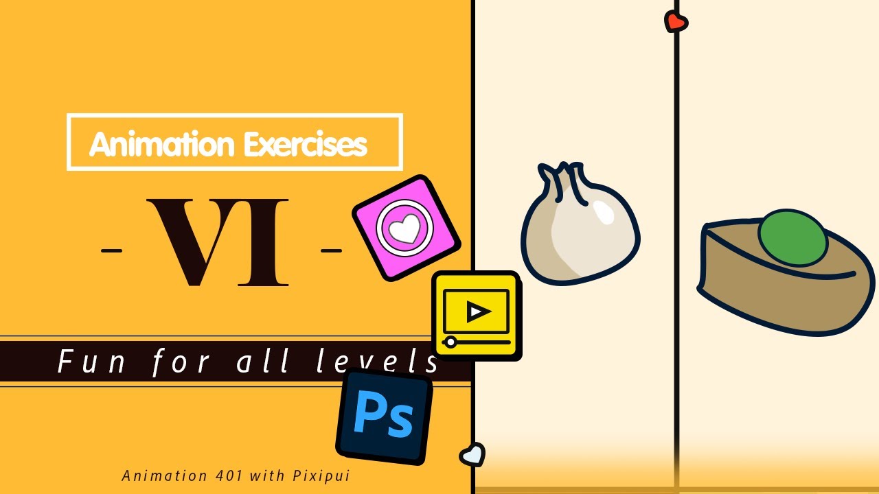 Pixel Animation Exercises in Photoshop - Animation 401 Level 6
