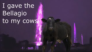 I built a farm with a fountain in every cow water tank. Moolagio