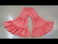 2 Layer Gharara/Sharara Cutting and  Stitching| Double Layer gharara/ Sharara|সারারা সালোয়ার কাটিং
