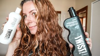 Testing out Ouidad Twist Products on Wavy Hair // Washday routine, day 2 &amp; DAY 4 HAIR!!