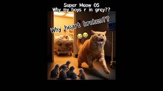 Why Daddy Meow crying? #cat #kitten #meow #boy #funny #cutebaby