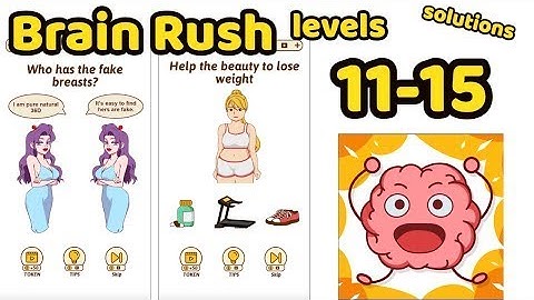 Brain Rush Game All levels 11- 15 Game Review Complete Gameplay Walkthrough (iOS-Android)