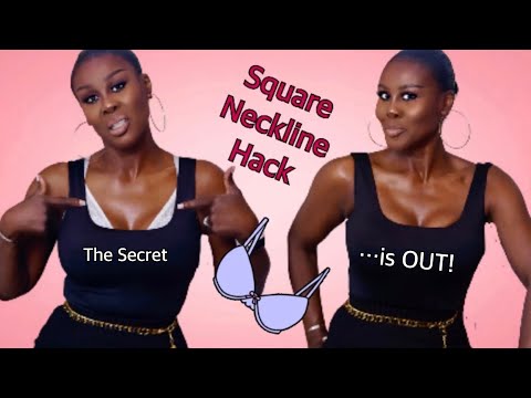 👙👀BRA HACK 13: FOR BIGGER BUST, HIDE YOUR BRA FROM YOUR SQUARE