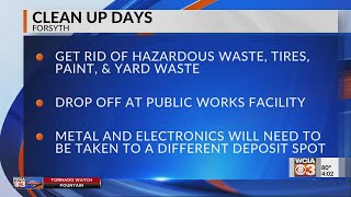Forsyth hosting 2024 Village Clean Up Days at Public Works