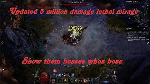 UPDATED 5 million damage lethal mirage bladedancer 0.8c Last  Epoch