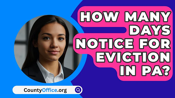 How Many Days Notice For Eviction In PA? - CountyOffice.org