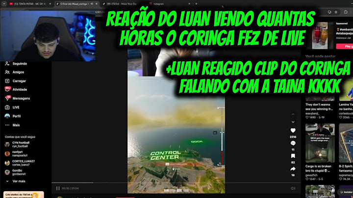 REAÇÃO DO LUAN VENDO QUANTAS  HORAS O CORINGA FEZ DE L1VE